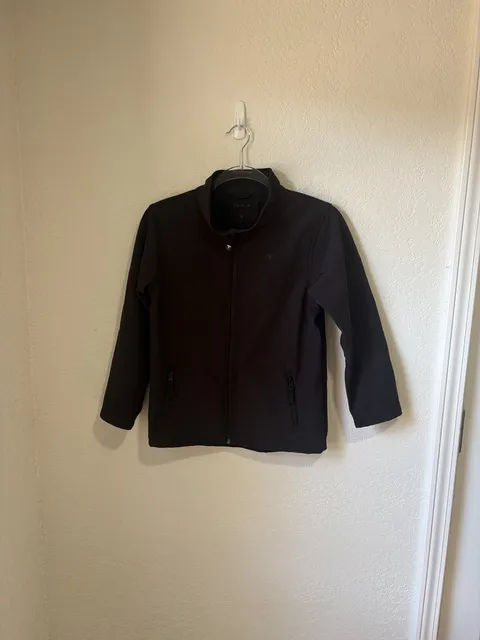 Tesla Softshell Jacket Size 12 Black Kids