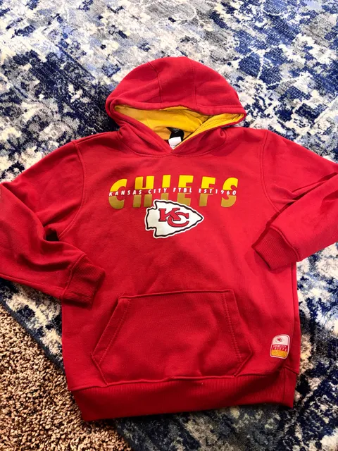 NFL Team Apparel Kansas City Chiefs Hoodie youth Size 10-12 Red