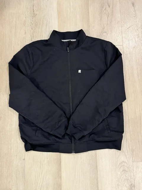 Fabletics Jacket Size XL Black Full Zip Up Bomber
