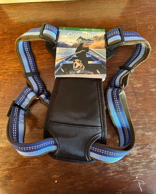 Coastal K9 Explorer Reflective Padded Dog Harness Size L Sapphire