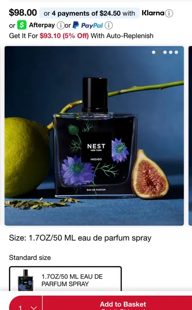 NEST New York Indigo Eau de Parfum Size 1.7 oz / 50 mL Spray