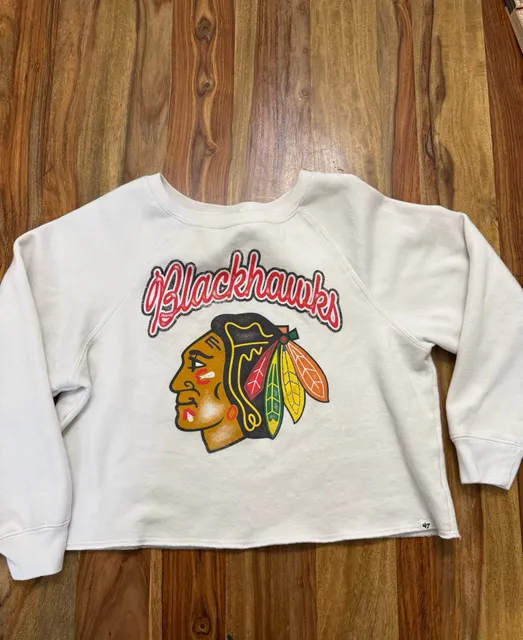'47 Chicago Blackhawks Sweatshirt White Size Large