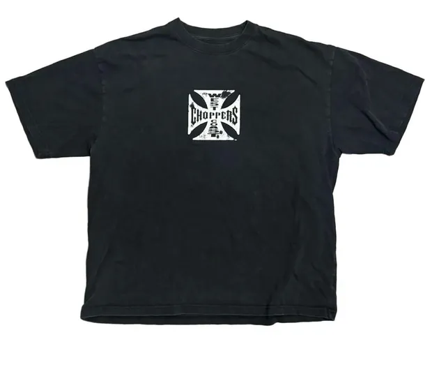 West Coast Choppers T-Shirt Size XL Black Iron Cross Graphic