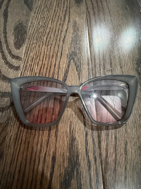 Unbranded Cat Eye Sunglasses Gray Pink Gradient