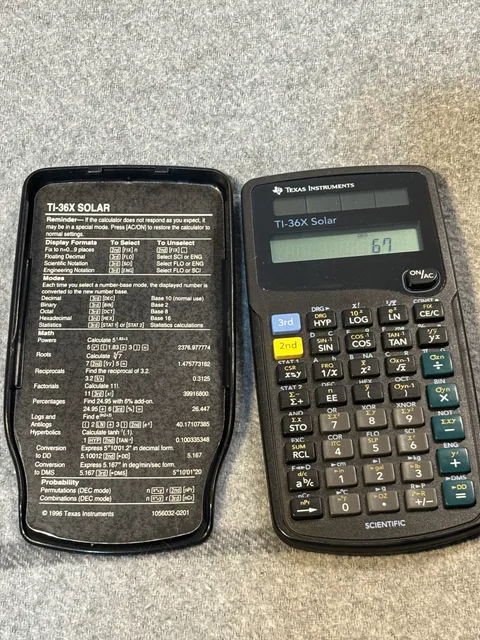 Texas Instruments TI-36X Solar Scientific Calculator with Case