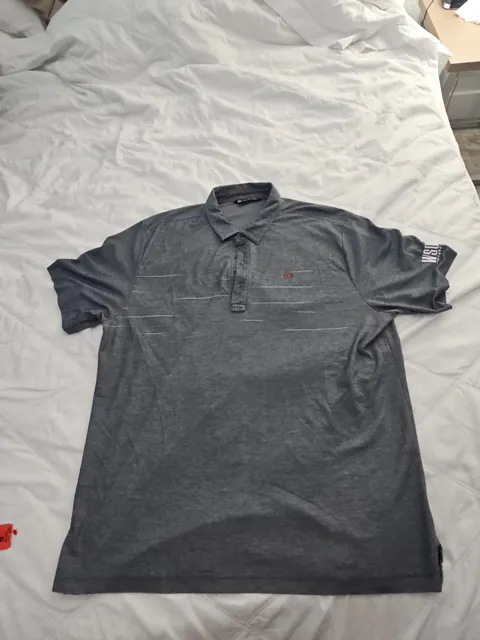 TravisMathew Polo Shirt Size XXL Gray WSOP Golf