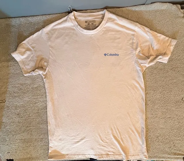 Columbia Sportswear Company Short Sleeve T-Shirt Size L Cream