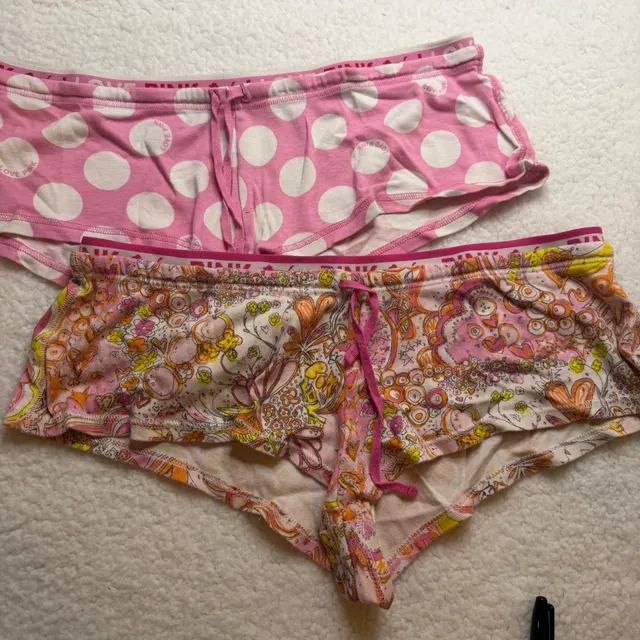 Victoria's Secret Pink Pajama Shorts Size M Lot of 2