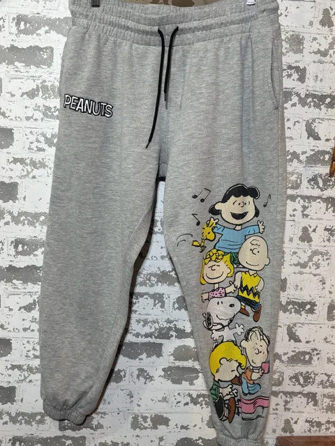 Peanuts Sweatpants Gray Character Graphics