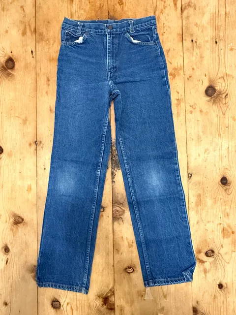 Vintage Women Sears Straight Leg Denim Jeans 100% Cotton- Size 14 - 27x29