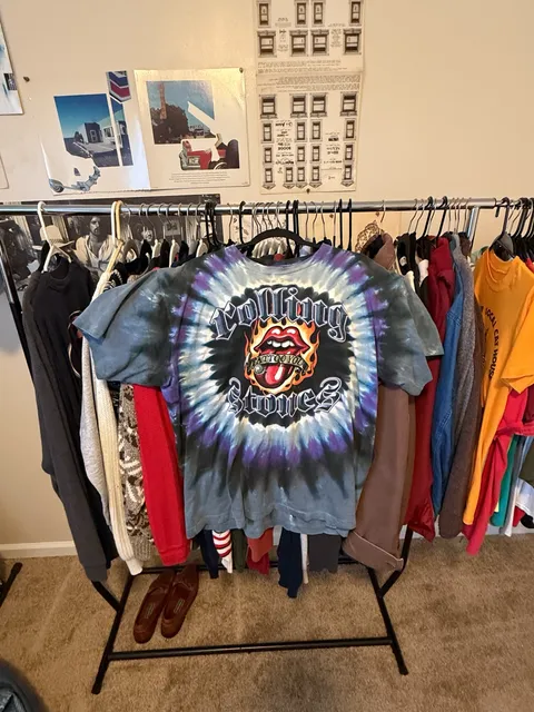 Liquid Blue Rolling Stones Tattoo You T-Shirt Size Large Tie Dye