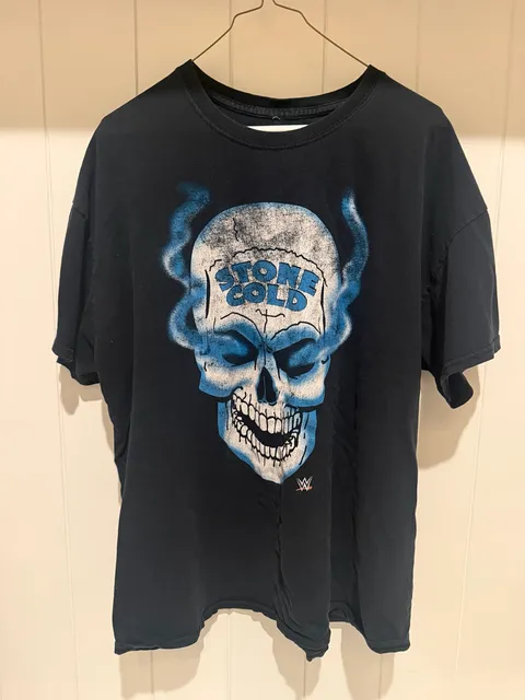 WWE Stone Cold Steve Austin Skull Graphic T-Shirt
