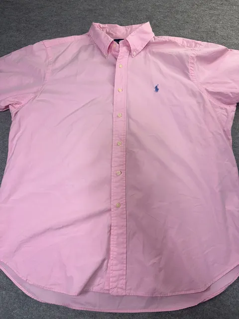 Ralph Lauren Men’s XL Pink Classic Fit Button-Down Shirt – Polo