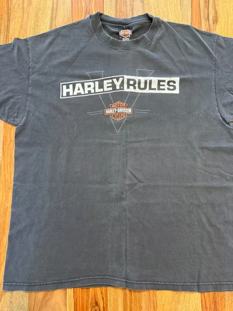Vintage 1998 Harley-Davidson Harley Rules T-Shirt Size XL 