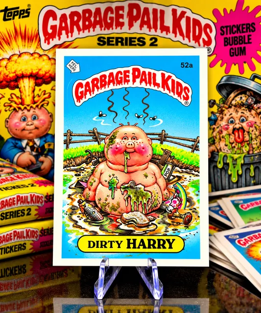 Topps Garbage Pail Kids 1985 Series 2 52a Dirty Harry Trading Card