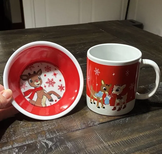 Dan Dee International Rudolph The Red Nosed Reindeer Mug And Bowl Set