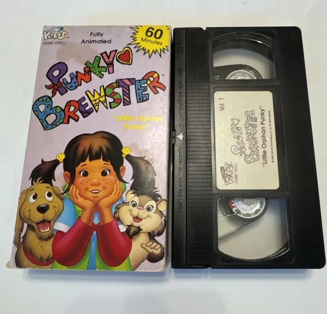 Punky Brewster Little Orphan Punky Animated VHS Tape