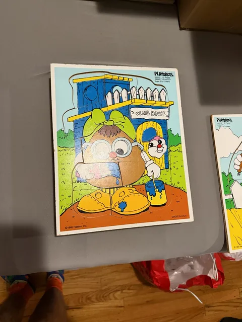 Vintage Playskool Puzzles - Wooden - Etsy,