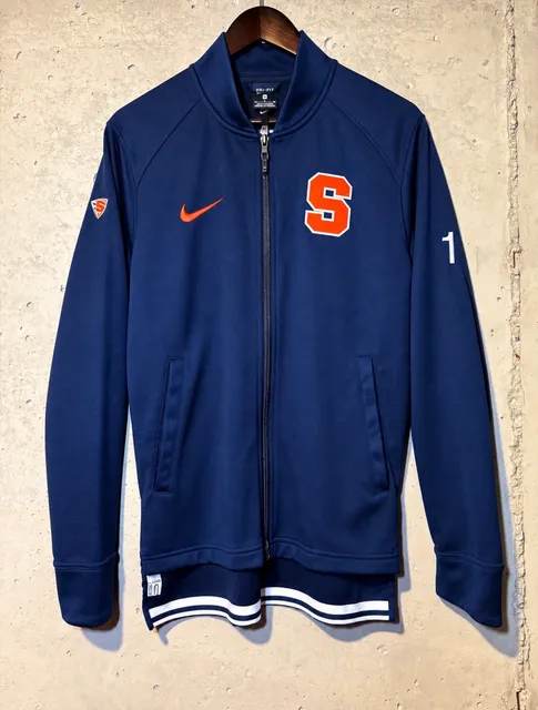 Nike Syracuse Orange Full Zip Jacket Size M Blue Dri-Fit