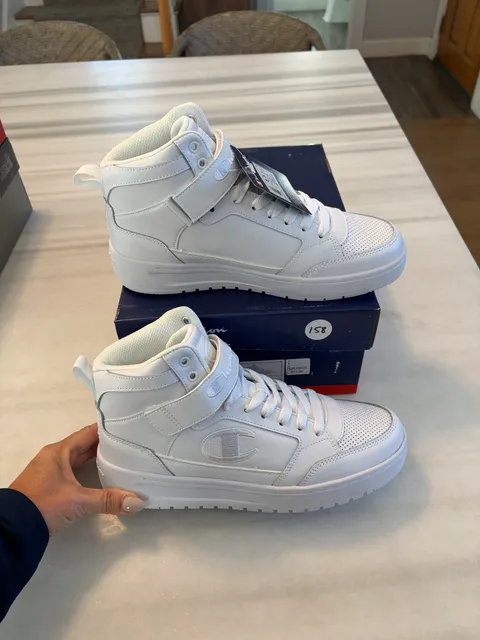 Champion Drome 19 Hi Size 8.5 White High Top Sneakers Shoes