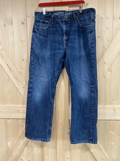 Nautica Jeans Co Straight Denim Jeans Blue 38 x 30