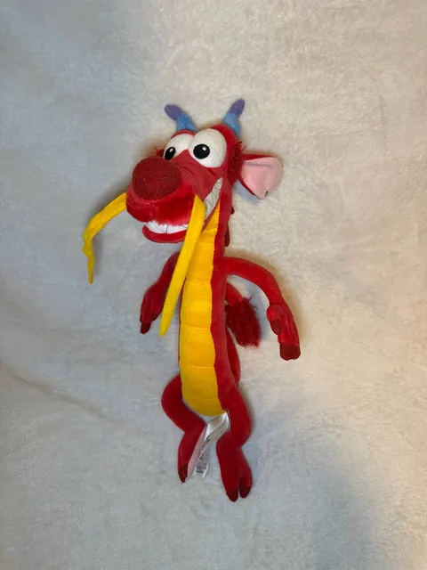Disney Parks Mulan Mushu Dragon Plush Stuffed Animal