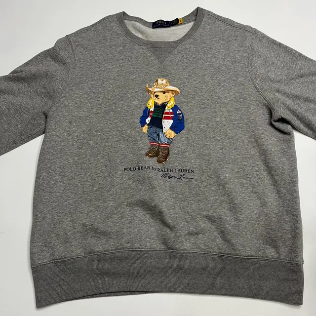 Polo Ralph Lauren Polo Bear Sweatshirt Size L Grey