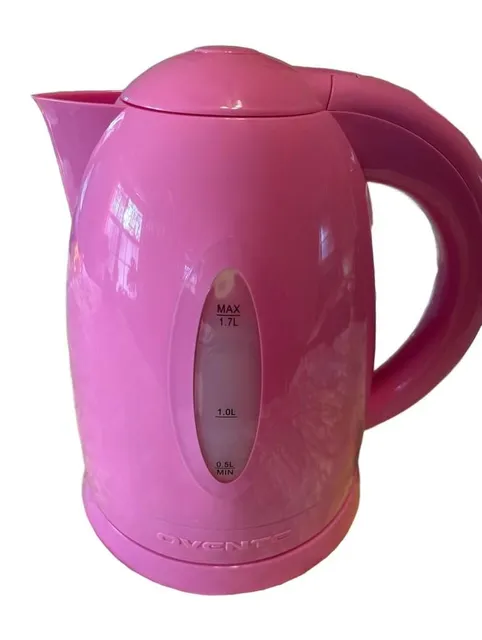 EUC Ovente Electric Kettle 1.7L Pink Cordless Hot Water Boiler Tea Maker