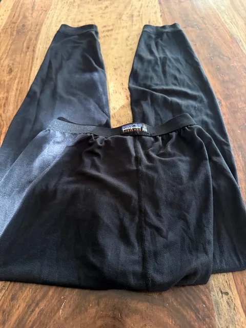 Patagonia Capilene Base Layer Leggings Size M Black Thermal Pants
