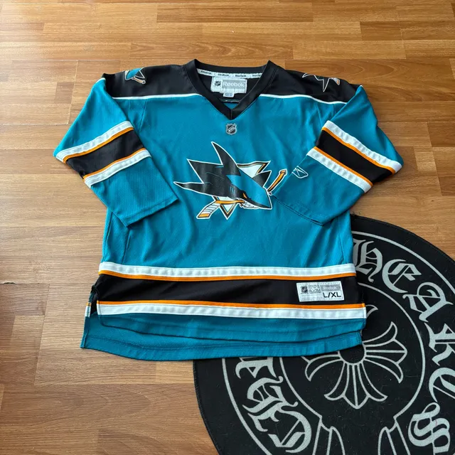 Reebok San Jose Sharks Hockey Jersey Youth L/XL
