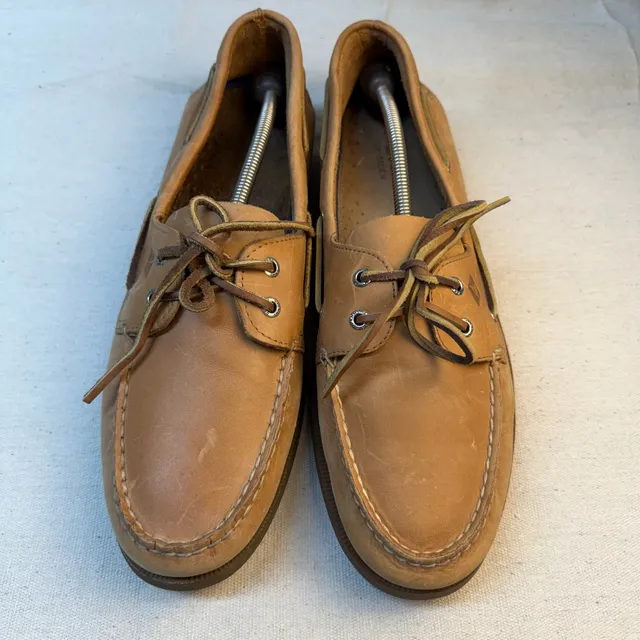Sperry Top-Sider Authentic Original Boat Shoes Tan Leather