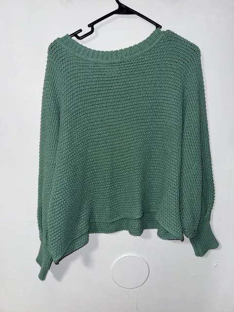 Dreamers By Debut Green Knit Sweater