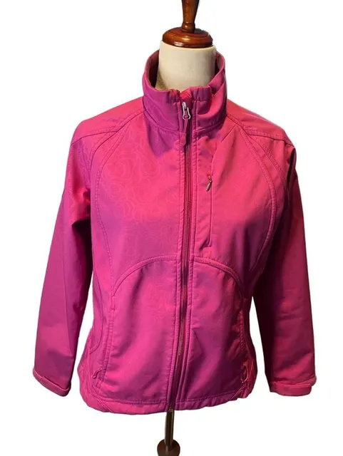 Double Diamond Fleece Jacket Size S/CH Purple