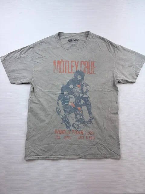 VTG Mötley Crüe World Tour 1983 T-Shirt M/L Sand Beige