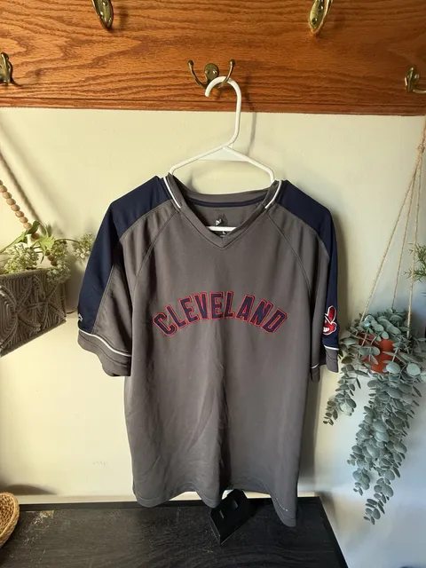 ⚾️ RARE Vintage Cleveland Indians Chief Wahoo Majestic Jersey 💥 size L