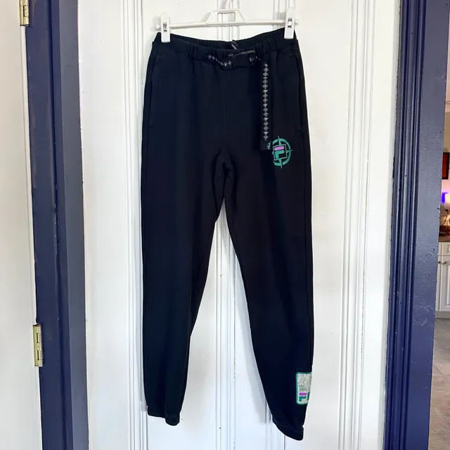 FILA Jogger Sweatpants Black, Size XS, Retro-look