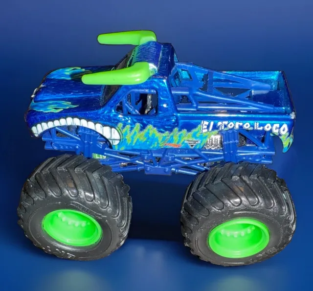 Hot Wheels Monster Jam El Toro Loco Blue Truck Diecast