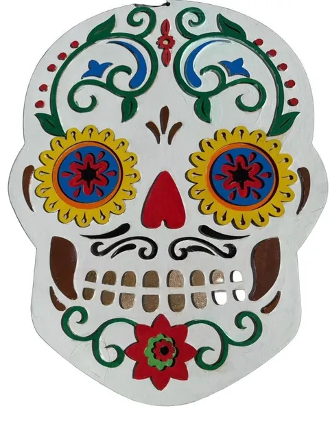Ashland Day Of The Dead 3D Skull Plaque Decor