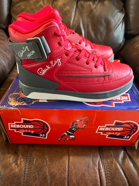 Patrick Ewing Orion Strap Red Basketball Sneakers