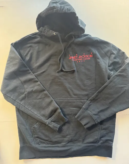 Janet Jackson Together Again Tour 2024 Hoodie Size L Black Concert Merch
