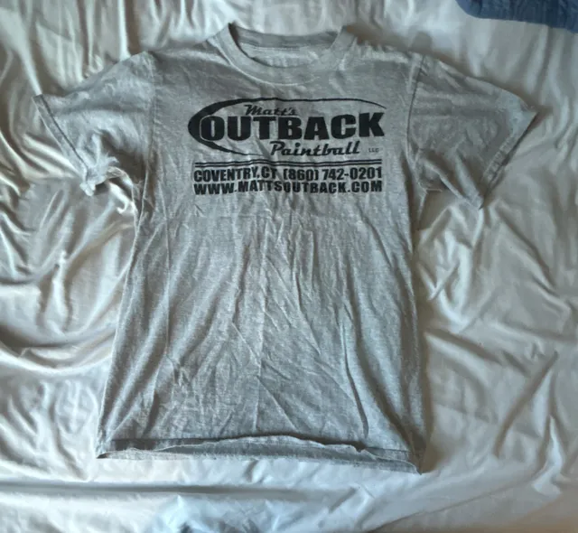 Gildan Matt's Outback Paintball Gray T-Shirt