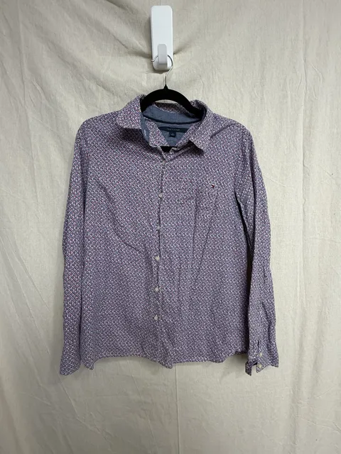 Tommy Hilfiger Floral Long Sleeve Button-Down Shirt Size M