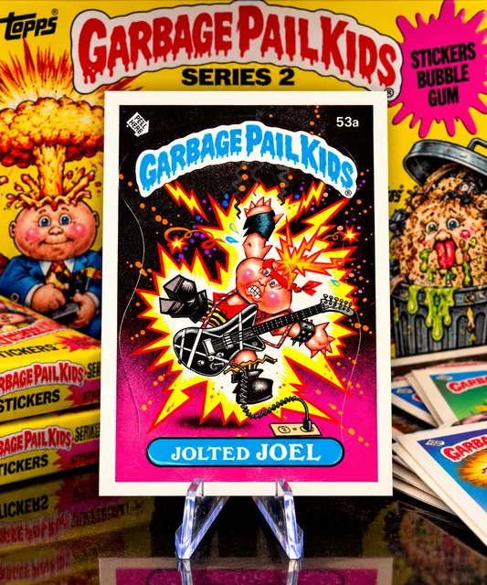 1985 Topps Garbage Pail Kids Series 2 53a Jolted Joel Trading Card