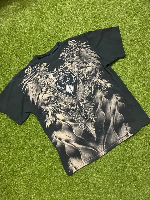 Vintage Chemistry Brand Cyber Goth Affliction Style Graphic T 