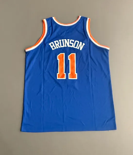 Jalen Brunson New York Knicks Basketball Jersey Size XL Blue #11