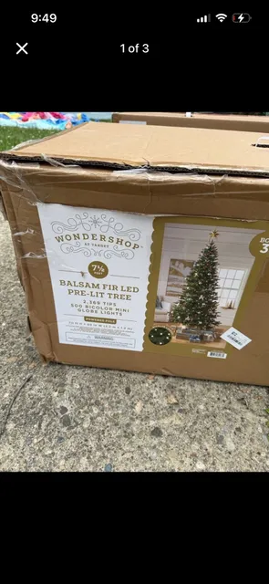 Christmas is around the corner!!! Wondershop 7 1/2 Ft Balsam Fir LED Pre-Lit Christmas Tree