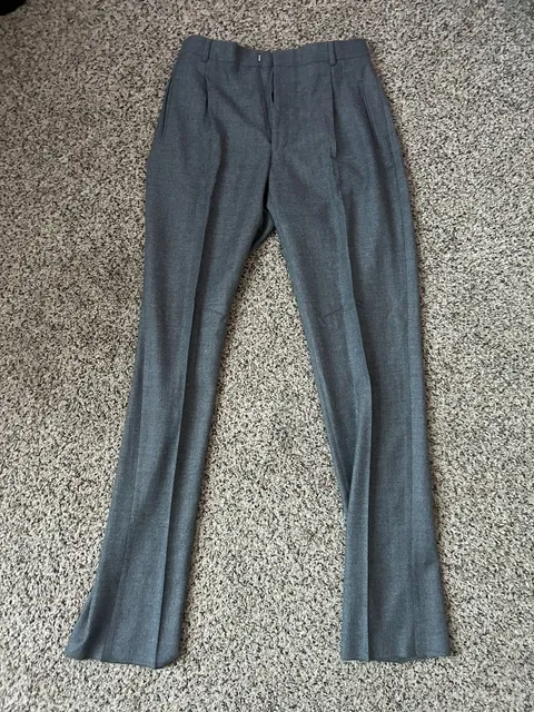 Donna Karan Signature Wool Dress Pants Size 32 Grey