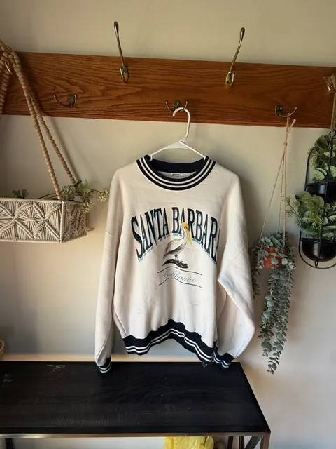🐚 Coastal Grandmacore Fall 🤎 oversized Cali Vintage Sweatshirt Size S