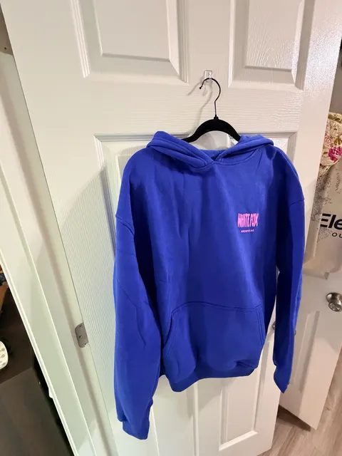 White Fox Archive 6.0 Malibu Blue Pink Oversize hoodie