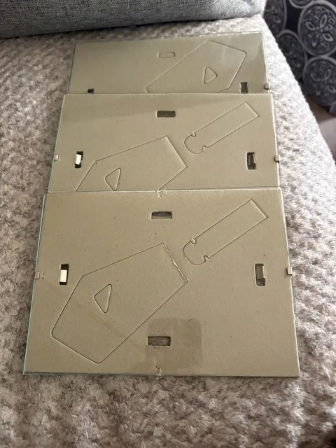 Ikea Clips Glass Picture Frames Lot Of 3